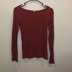 Free people ribbed long sleeve tee